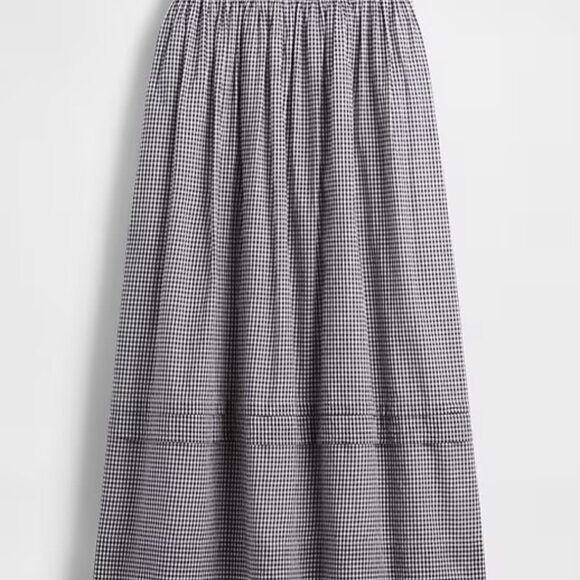 Gap x Dôen Gingham Midi Skirt Size L nwot - Picture 2 of 4